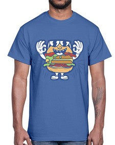 Sir burger 206#- cartoon food- Cotton Tee