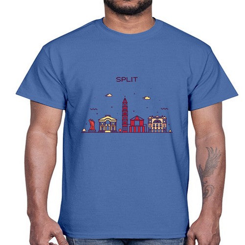 Split 1877#- cities- Cotton Tee
