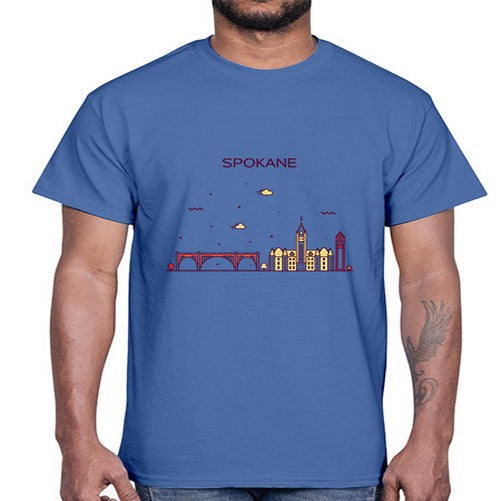 Spokane 1880#- cities- Cotton Tee