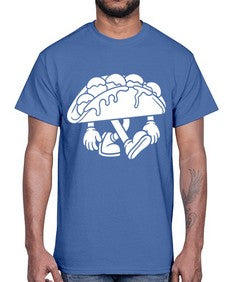 Stranger tacos 235#- cartoon food- Cotton Tee