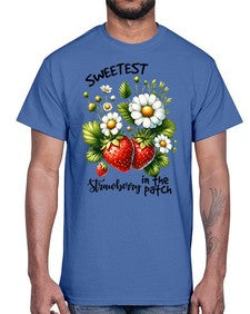 Sweetest Strawberry In The Patch 1598#- strawberry- Cotton Tee