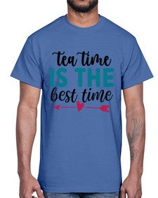 Tea Time Is The Best Time 1614#- tea- Cotton Tee