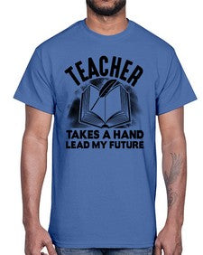 Teacher take a hand Style 383#- teacher- Cotton Tee
