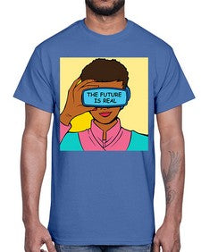 The Future is Real 1151#- art pop art- Cotton Tee