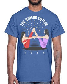 The Stress Cutter 562#- yoga- Cotton Tee