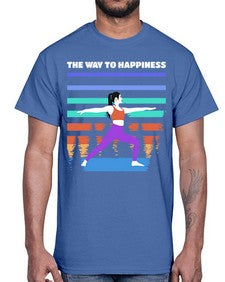 The Way to Happiness 566#- yoga- Cotton Tee