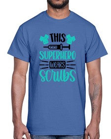 This Superhero Wears Style Style 1566#- nurse- Cotton Tee