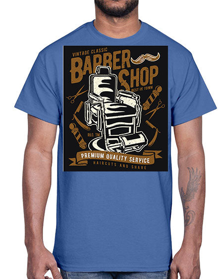 Vintage Barber Shop1597#- barber- Cotton Tee