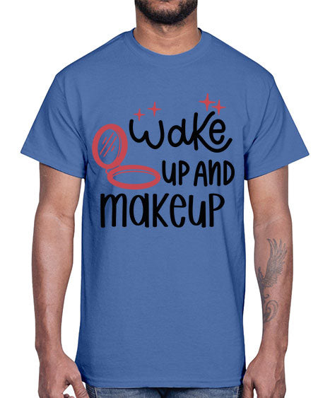 Wake up and Makeup Style 7#-makeup Cotton Tee