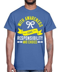With awareness come responsibility and choice Style 5#- Self awareness- Cotton Tee