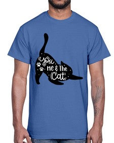 You Me The Cat Style 111#- cats- Cotton Tee