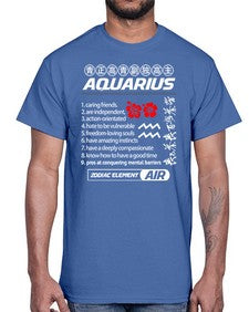 aquarius 85#- aquarius- Cotton Tee