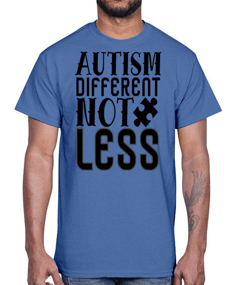 autism different not less Style 6#- autism- Cotton Tee