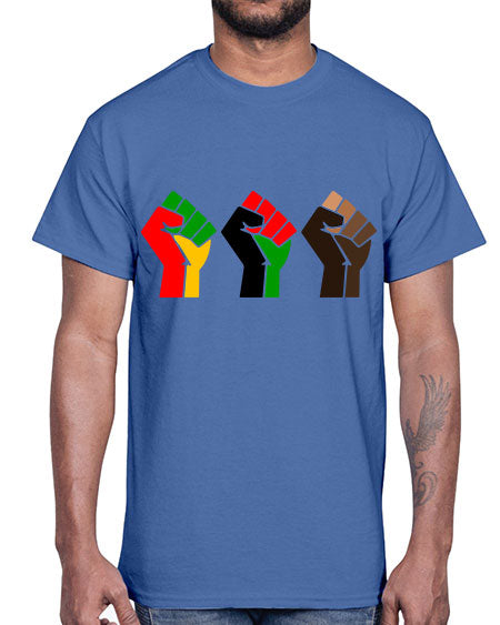black power fists 196#- black words and phrases- Cotton Tee