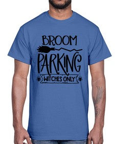 broom parking witches only 46#- witch- Cotton Tee