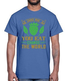 change what you eat change the world 81#- vegan- Cotton Tee