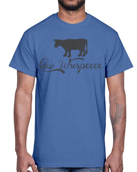 cow whisper- cow- Cotton Tee
