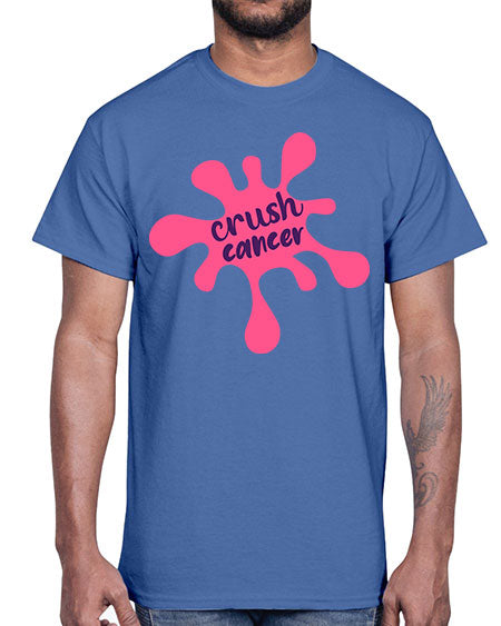 crush cancer Style 18#- breast cancer- Cotton Tee