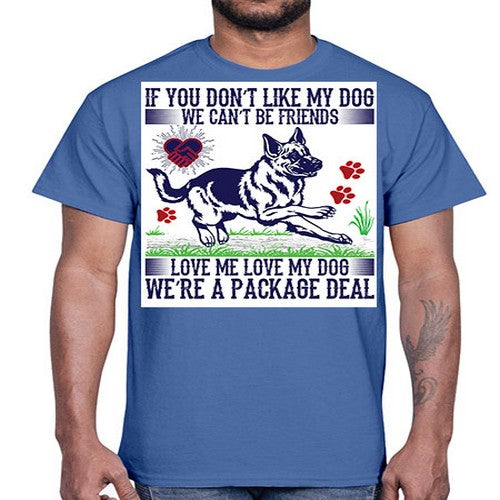 dog t shirt design 95#- dogs- Cotton Tee