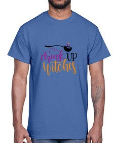 drink up witches 37#- witch- Cotton Tee