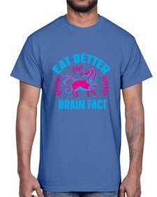 eat better for brain fact 119#- unicorn- Cotton Tee
