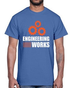 engineering works 769#- engineer- Cotton Tee