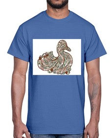 ethnic duck 420#- mandala- Cotton Tee