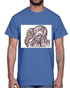 ethnic flamingo 423#- mandala- Cotton Tee