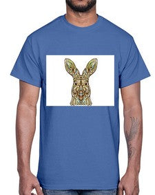 ethnic kangaroo 427#- mandala- Cotton Tee