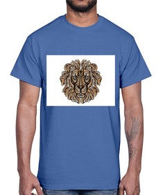 ethnic lion 430#- mandala- Cotton Tee