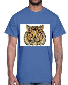 ethnic tiger 439#- mandala- Cotton Tee