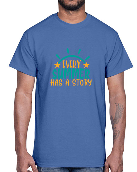 every summer has a story story Style 107#- summer- Cotton Tee