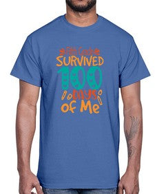 fifth Grade survived one hundred days of me 94#- one hundred days- Cotton Tee