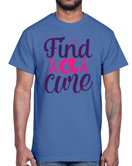 find a cure Style 12#- breast cancer- Cotton Tee