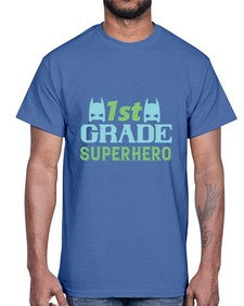 first Grade Superhero 157#- first grade- Cotton Tee