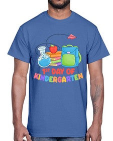 first day of Kindergarten 103#- kindergarten- Cotton Tee