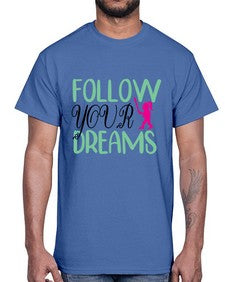 follow your dreams 134#- unicorn- Cotton Tee