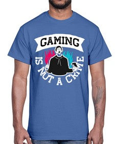 gaming is not a crime 97#- video games- Cotton Tee