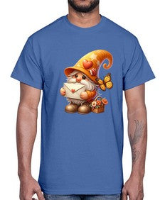 gnome with butterfly 09#- gnome- Cotton Tee