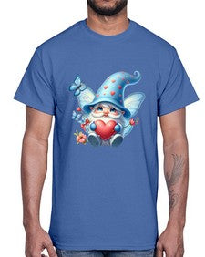 gnome with butterfly 28#- gnome- Cotton Tee