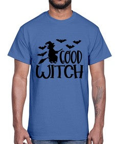 good witch 36#- witch- Cotton Tee