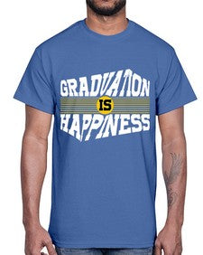 graduation is happiness 223#- graduation- Cotton Tee