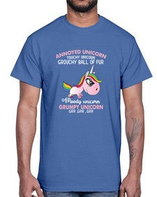 grumpy unicorn 147#- unicorn- Cotton Tee