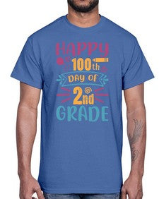 happy one hundredth day of second grade 249#- second grade- Cotton Tee