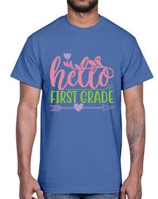 hello first grade 269#- first grade- Cotton Tee