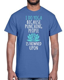 i do yoga  275#- yoga- Cotton Tee