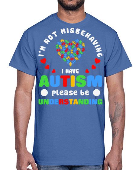 im not misbehaving i have 95#- autism- Cotton Tee