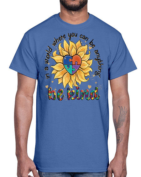 in a world where you can be anything- autism- Cotton Tee