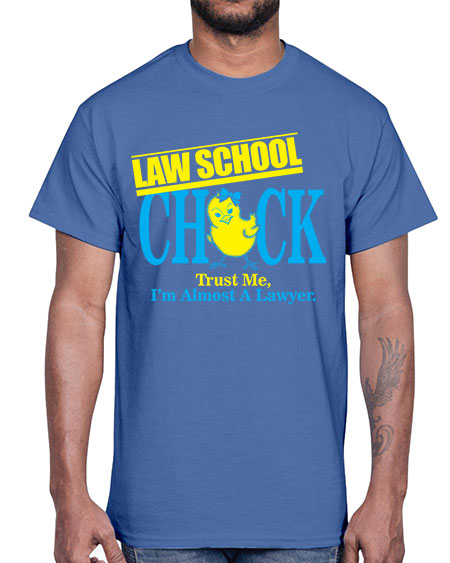 law school chick copy 1037#- lawyer- Cotton Tee