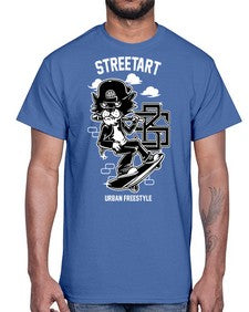 lets skate 726#- art pop art- Cotton Tee